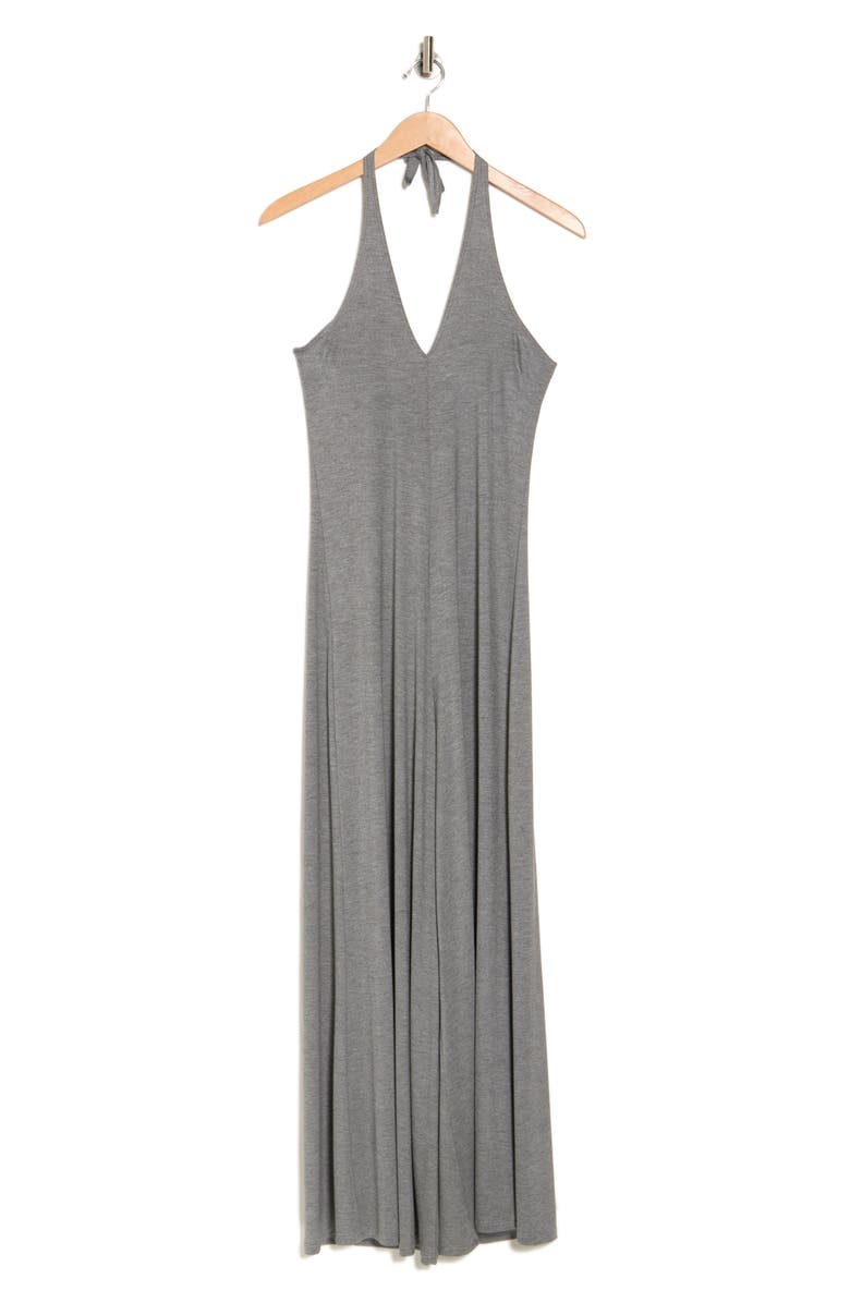 GO COUTURE Wide Leg Halter Jumpsuit, Alternate, color, Dark Slate