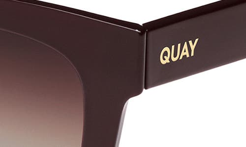 Quay After Hours 51mm Square Sunglasses In Red