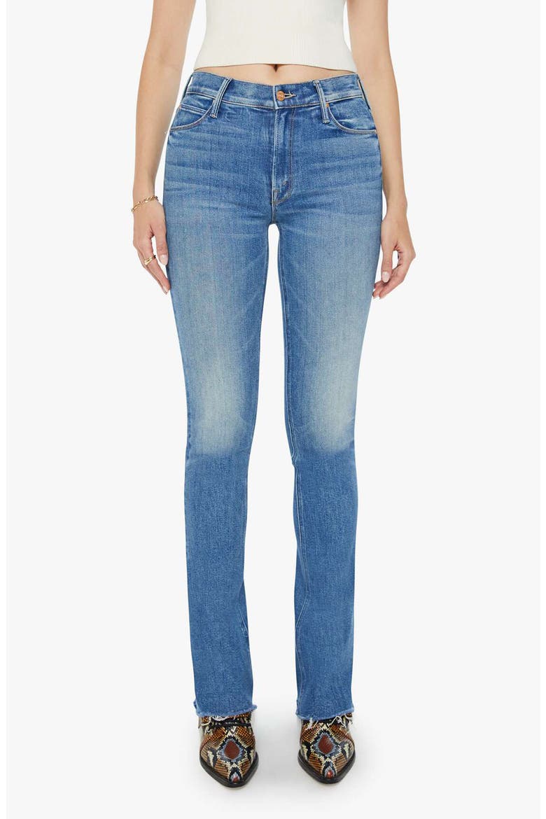 Runaway Frayed Hem Skinny Flare Jeans, Main, color, MONKEY IN THE MIDDLE
