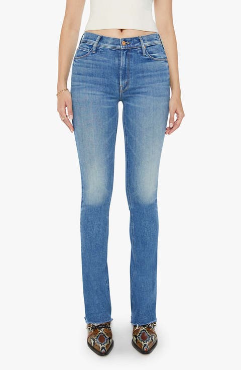 Runaway Frayed Hem Skinny Flare Jeans