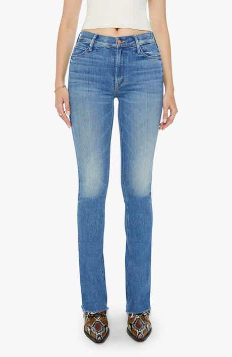 Runaway Frayed Hem Skinny Flare Jeans