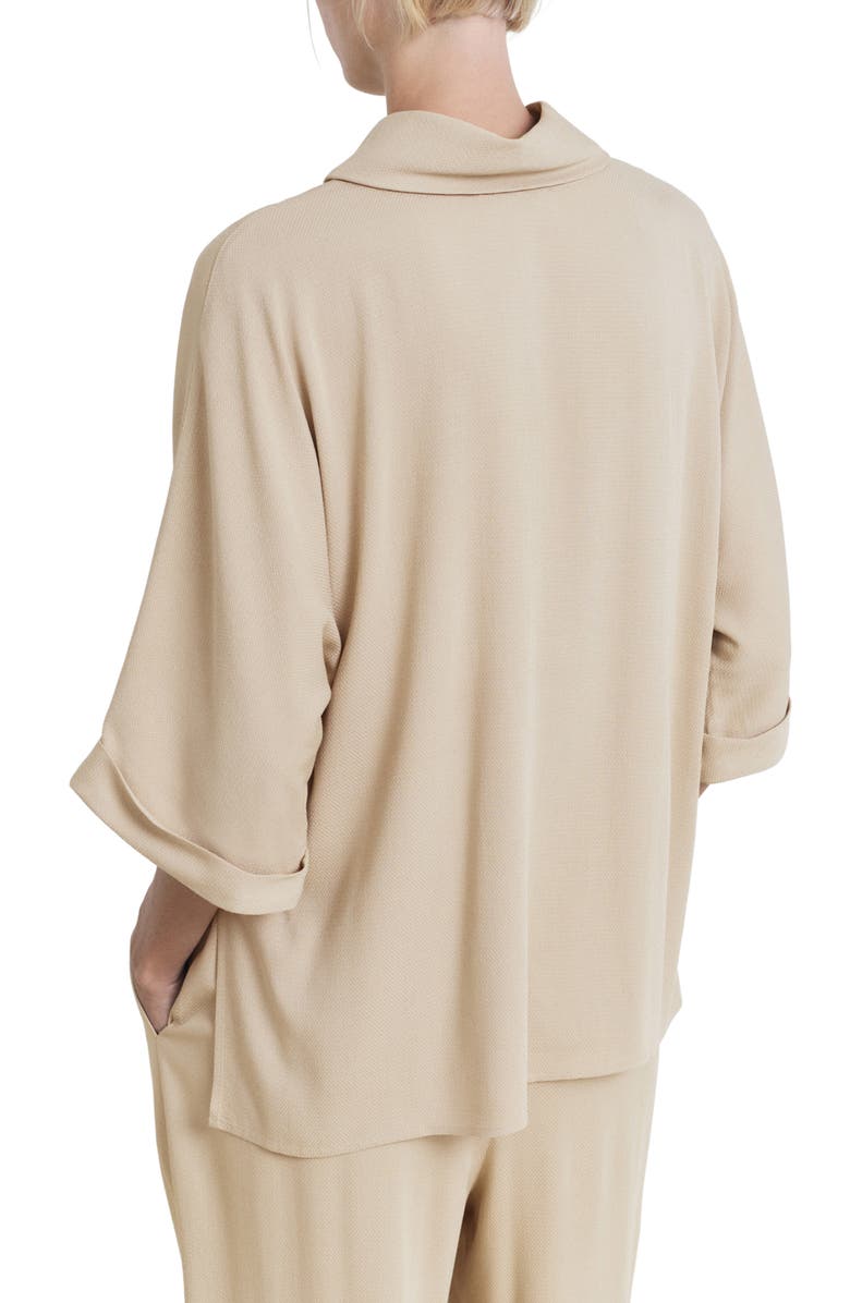 MANGO Oversize Flowing Top, Alternate, color, Beige