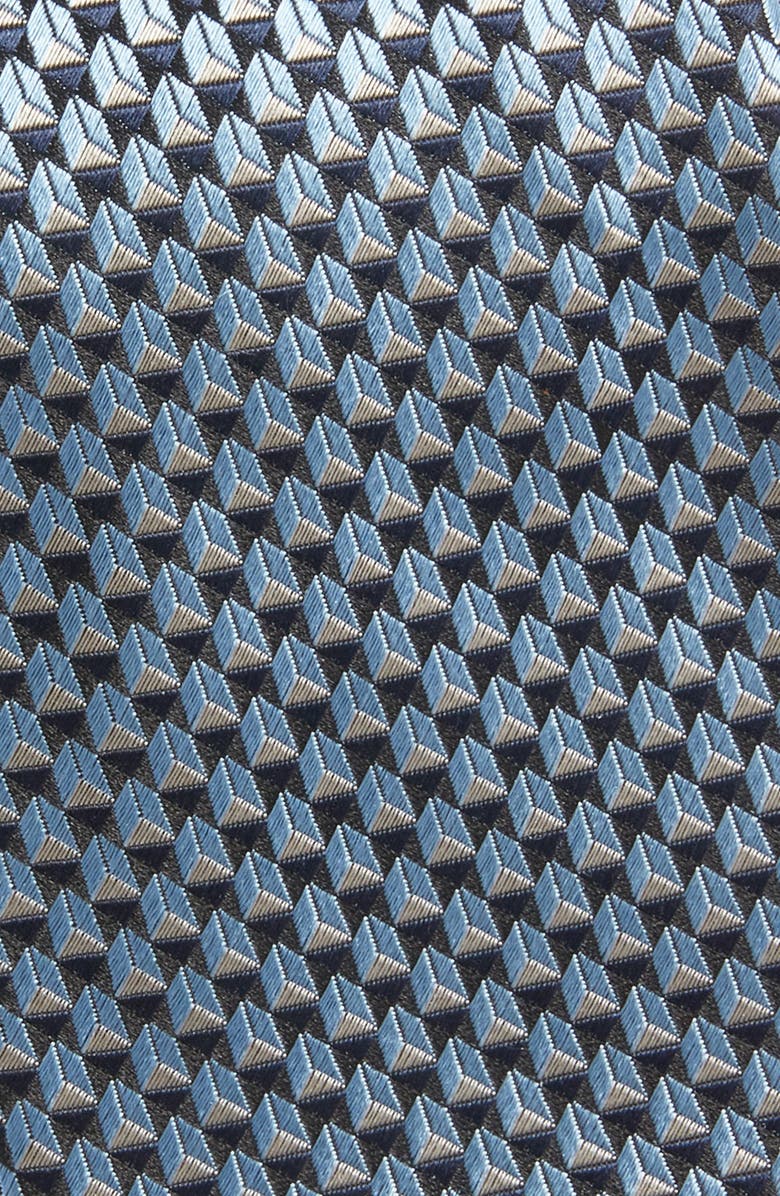 ZEGNA TIES Geometric Silk Jacquard Tie, Alternate, color, Lightblue