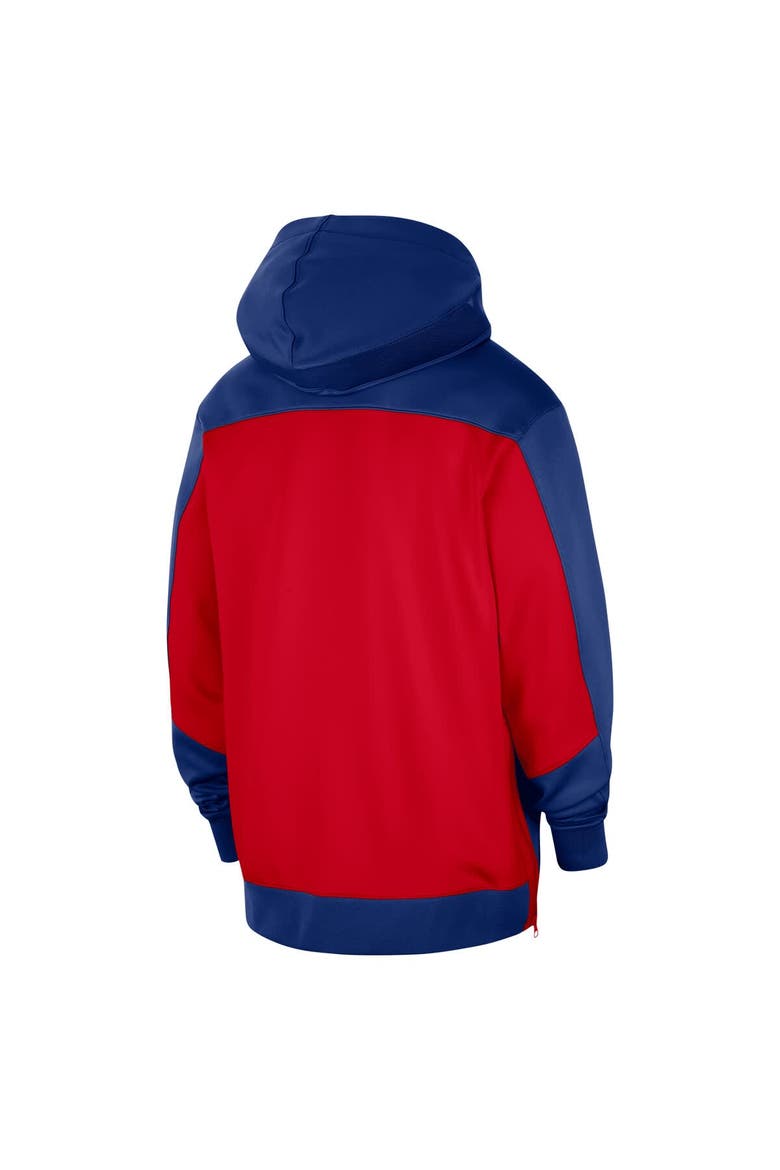 Men's Nike Royal Philadelphia 76ers Authentic On-Court Showtime Performance Full-Zip Hoodie, Alternate, color, Royal