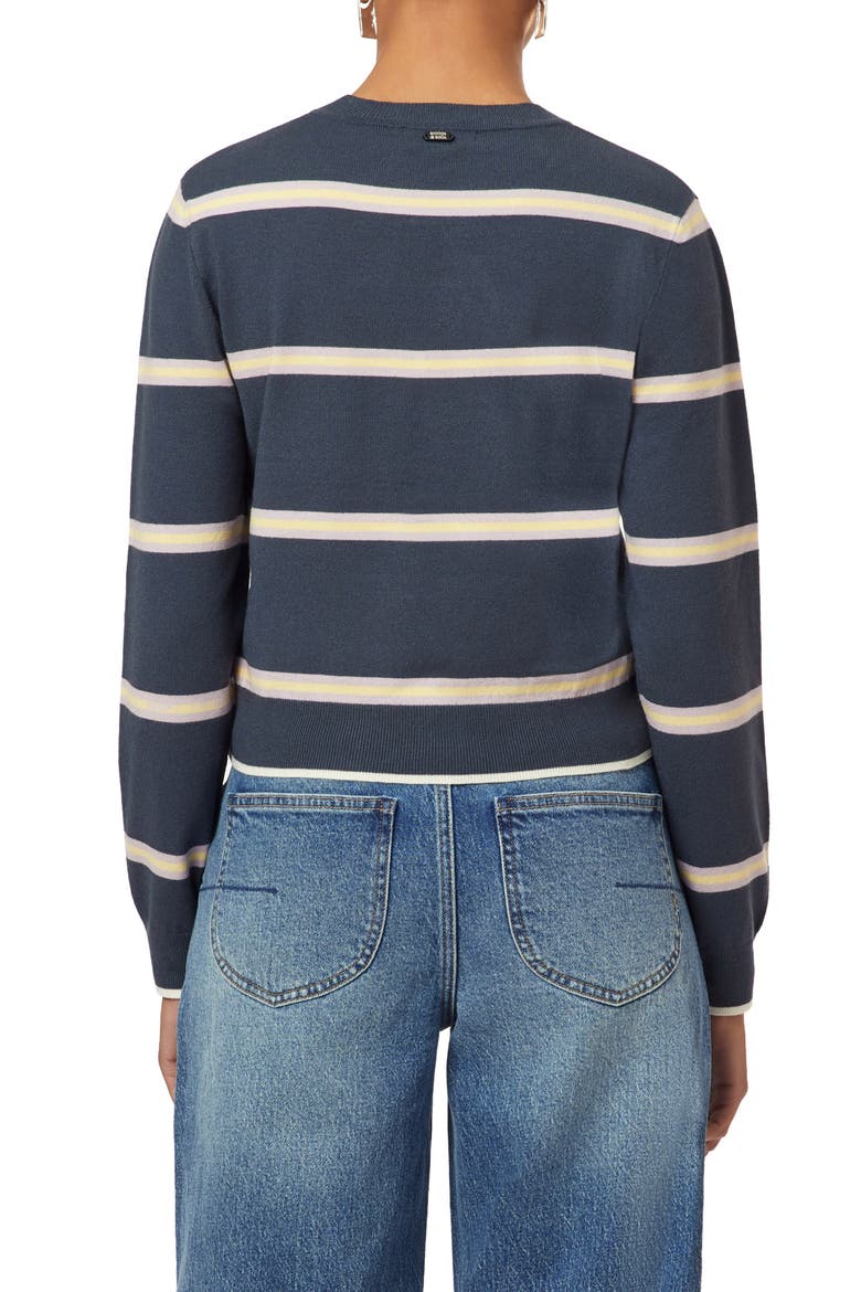 Crop Pullover Crewneck Sweater, Alternate, color, BIG DIPPER SANDWICH STRIPE