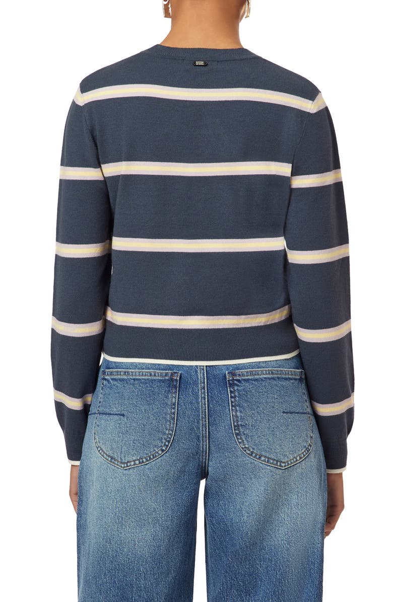 Scotch & Soda Crop Pullover Crewneck Sweater, Alternate, color, Big Dipper Sandwich Stripe