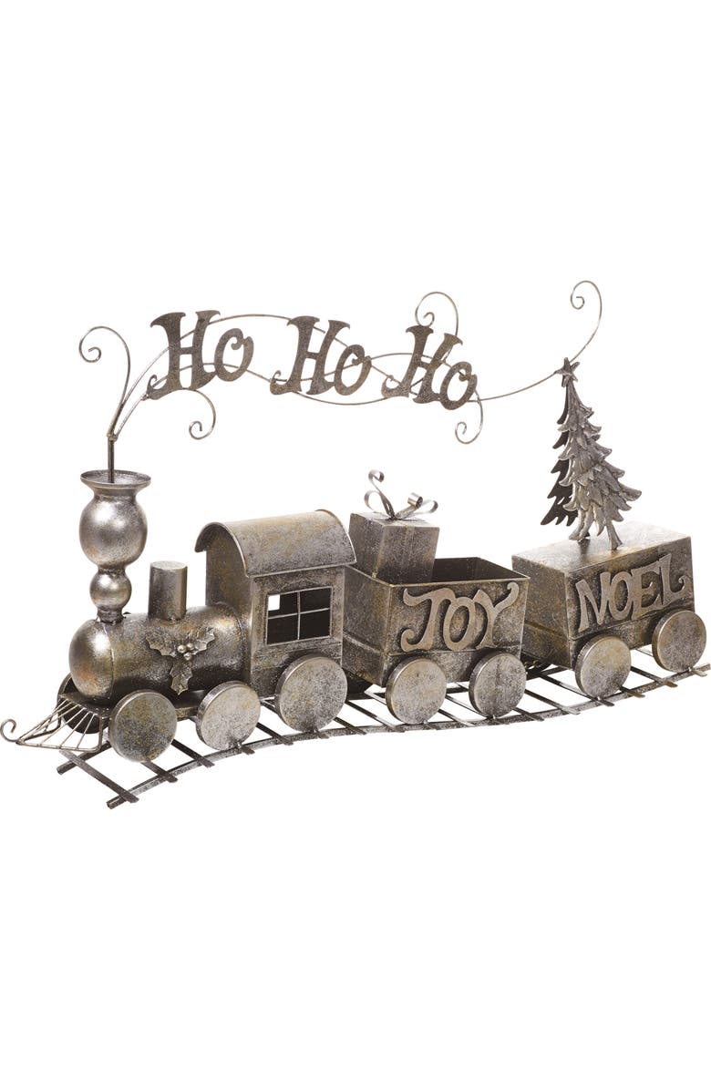 Transpac Metal Silver Train Model Decorative Piece, Main, color, Silver