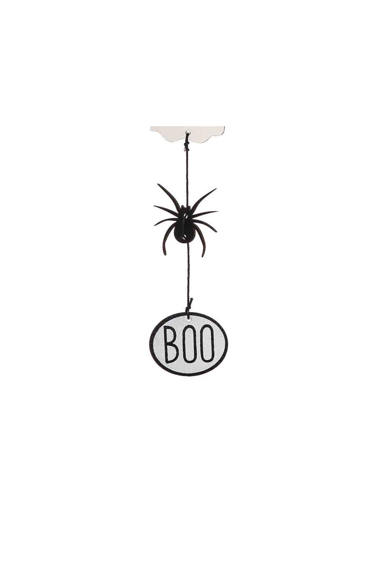 Ghost & Spider 3 Tier Christmas Tree Ornament, Alternate, color, White