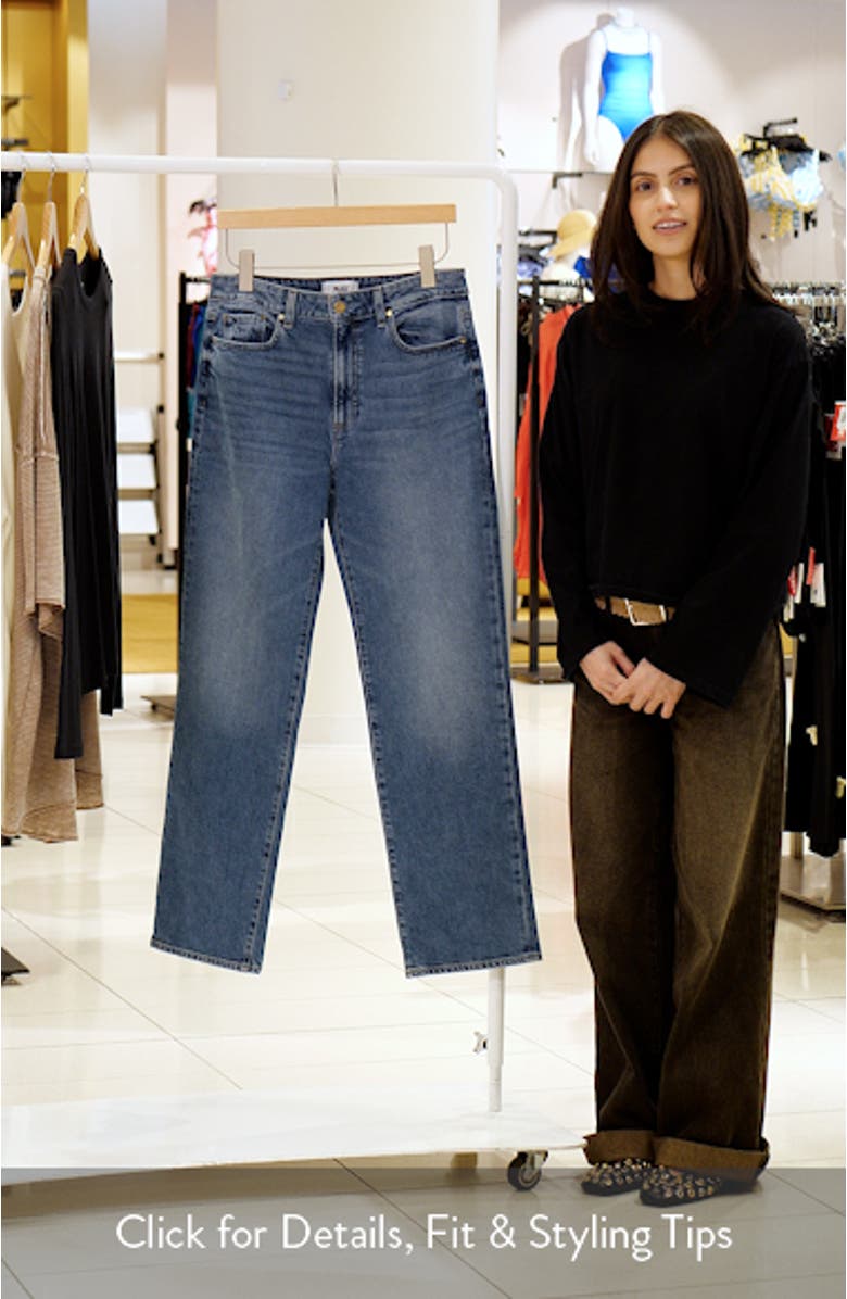 Stevie High Waist Straight Leg Jeans, sales video thumbnail