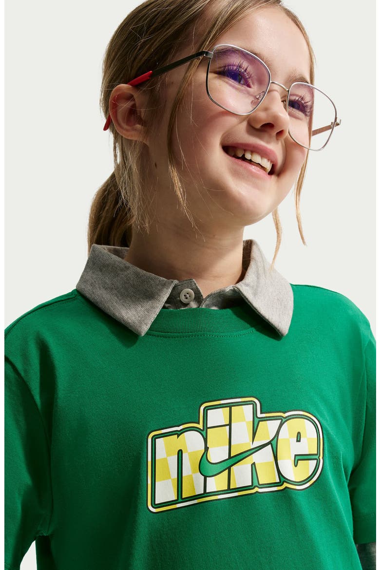 Kids' Celebrate Sport Cotton Graphic T-Shirt, Alternate, color, MALACHITE