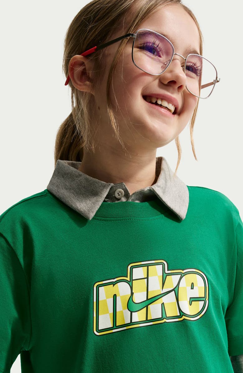 Nike Kids' Celebrate Sport Cotton Graphic T-Shirt, Alternate, color, Malachite