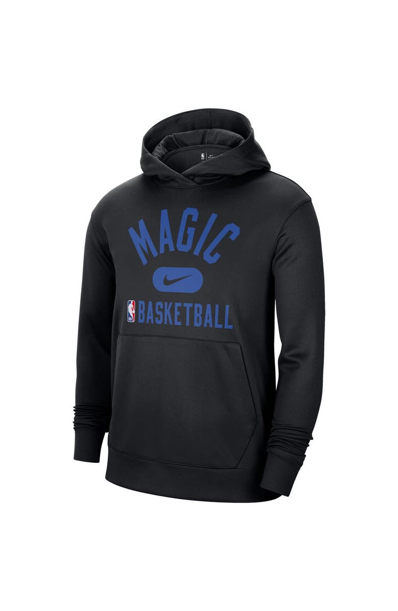 Nike Men's Nike Black Orlando Magic 2021-2022 Spotlight On Court Performance Practice Pullover Hoodie, Alternate, color,
