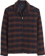 Madewell Ombré Check Flannel Zip Jacket