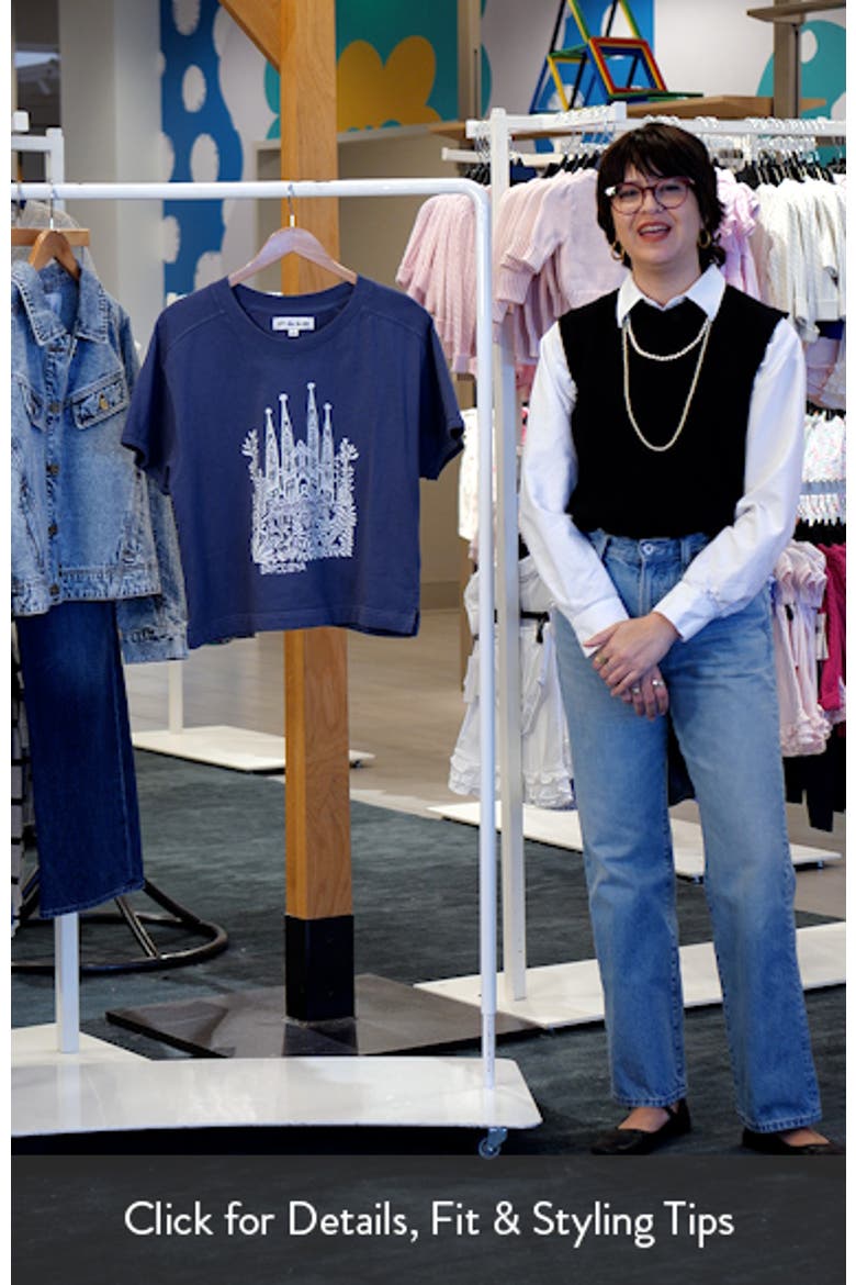 Crop Cotton Graphic T-Shirt video
