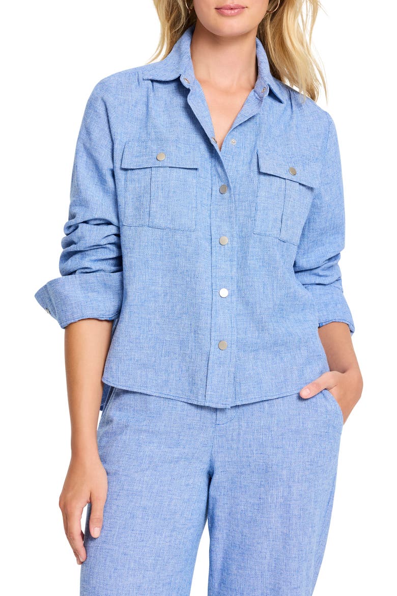 All Around Shirt Jacket, Main, color, BLUE MIX