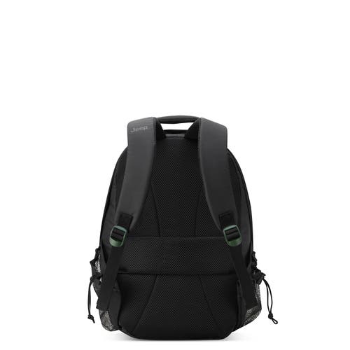 Jeep Hardside Expandable 21" Carry-on Luggage With Two Wheels [jh003b] & Laptop Travel Backpack [js0 In Black