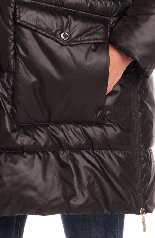 Gallery Hooded Puffer Jacket In Black