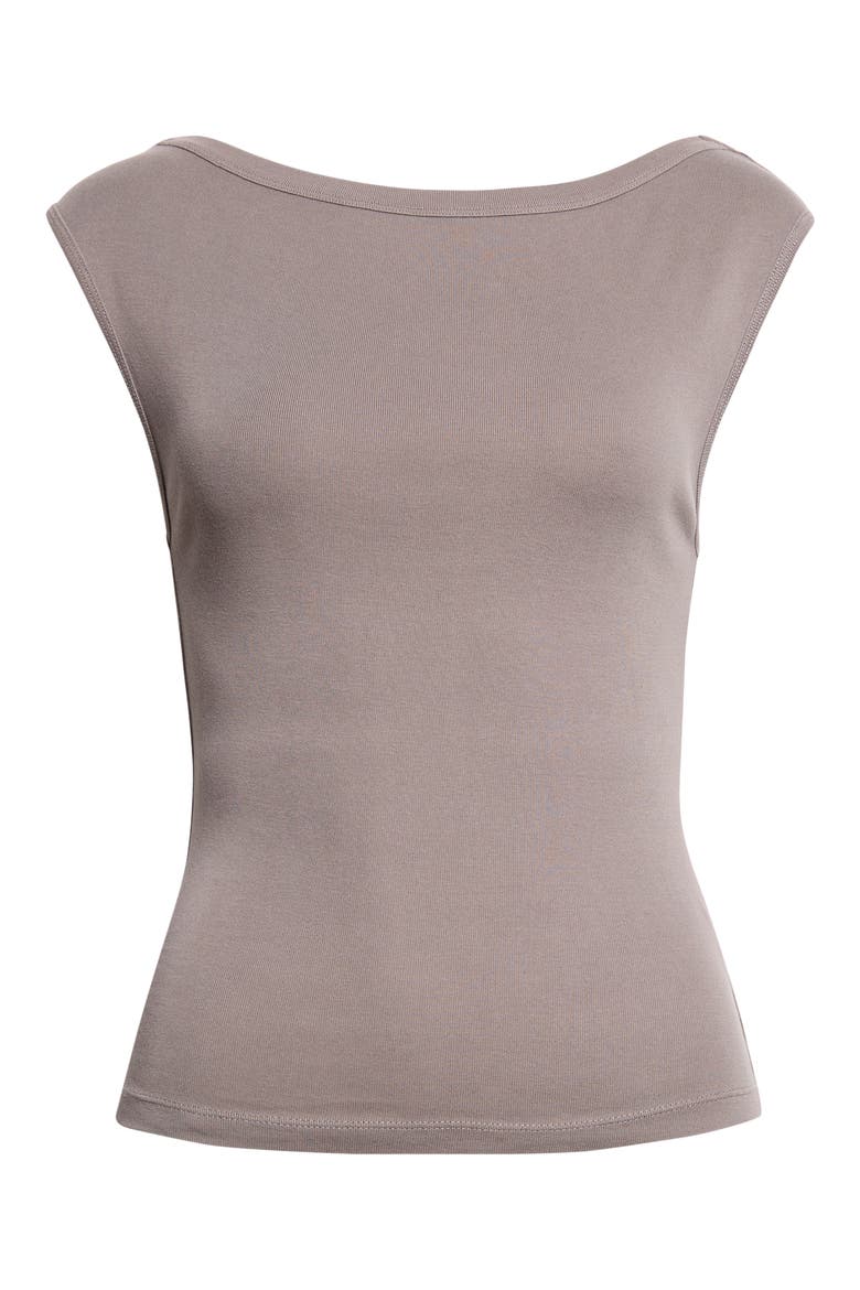 Organic Cotton Ballerina Top, Alternate, color, CLAY