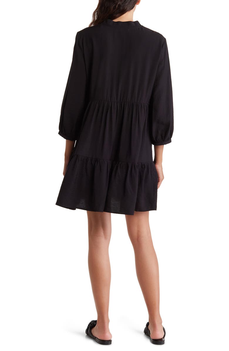 Ellen Tracy Split Neck Tiered Dress, Alternate, color, 