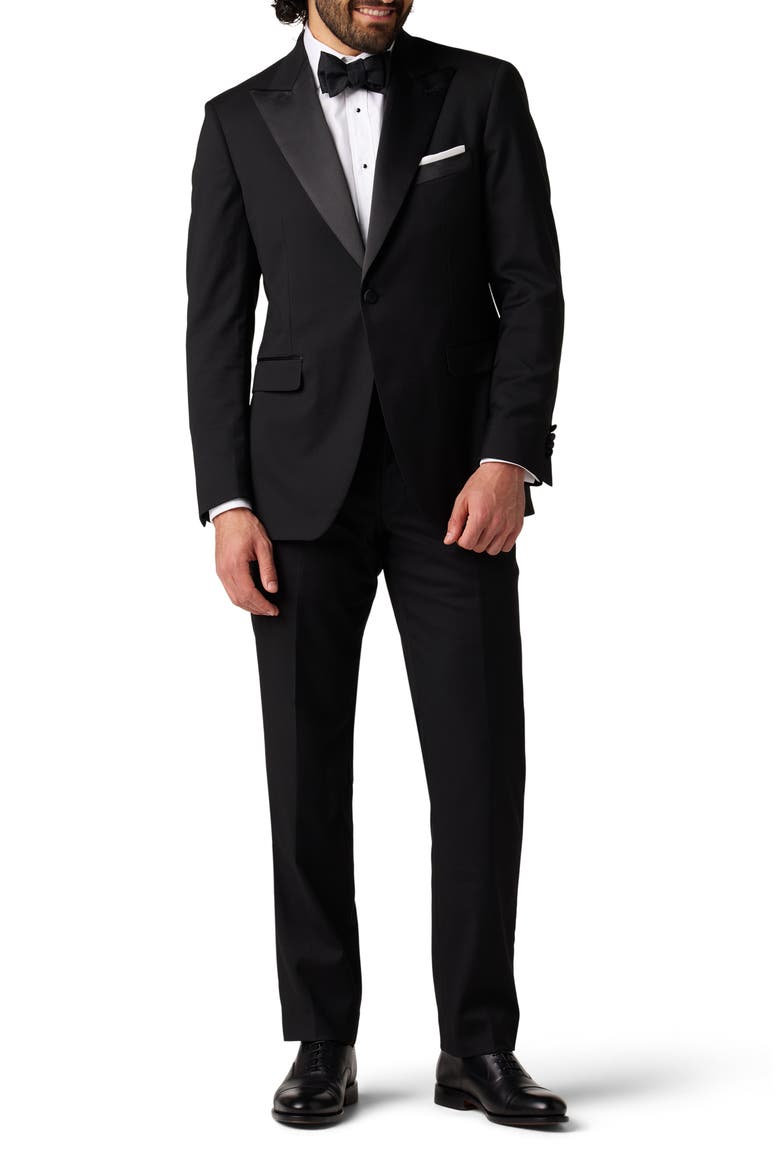 Performance Tailored Fit Tuxedo, Main, color, RAVEN BLACK