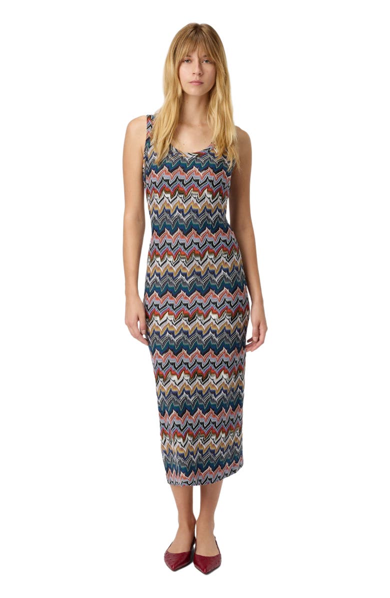 Missoni Long Lace Slip Dress, Main, color, Multicoloured