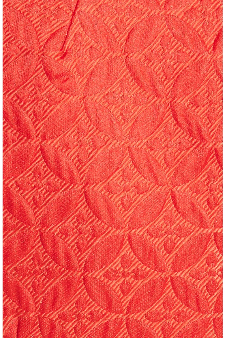 Deemey Embroidered Jacquard Party Dress, Alternate, color, BRIGHT ORANGE