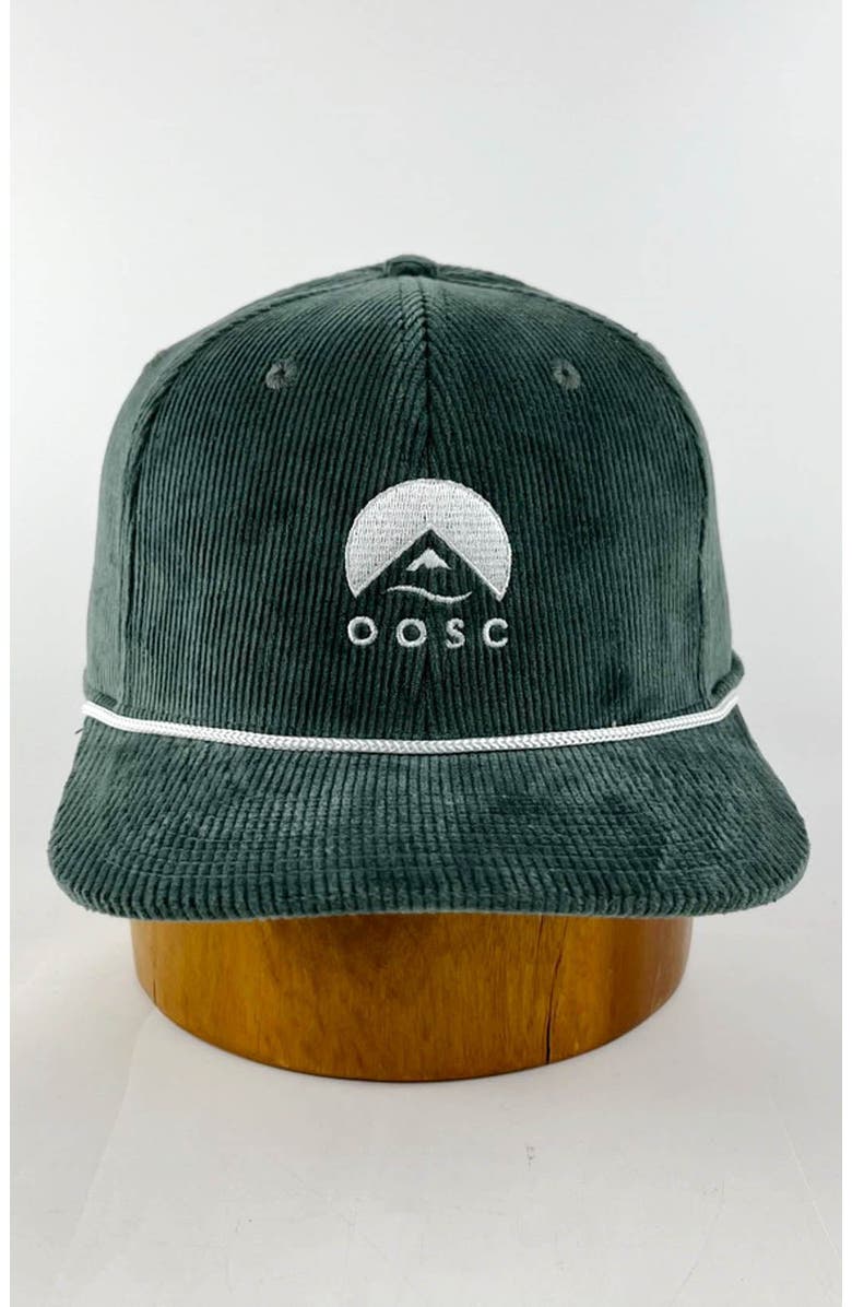 OOSC Classic Corduroy Cap - Forest Green, Alternate, color, Forest Green