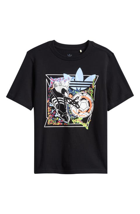 Kids' Soccer Poster Cotton Graphic T-Shirt (Little Kid & Big Kid)