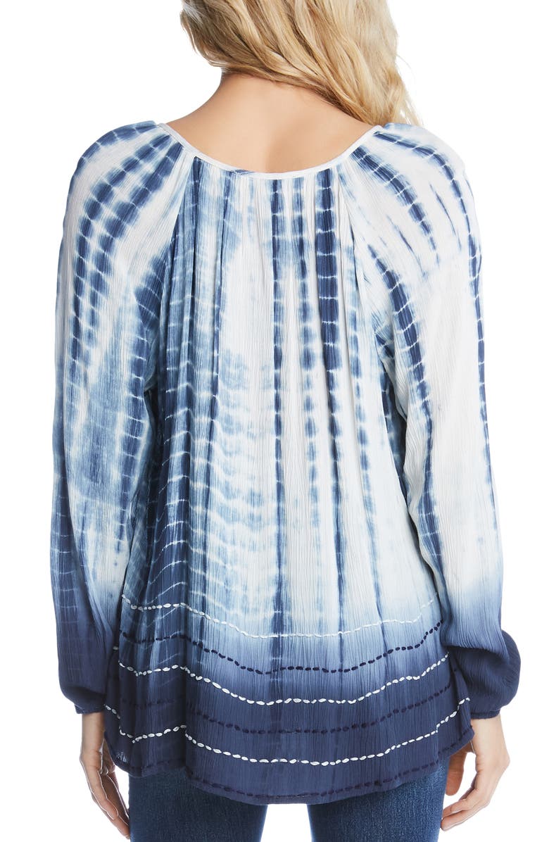 Karen Kane Tie Dye Peasant Top, Alternate, color,