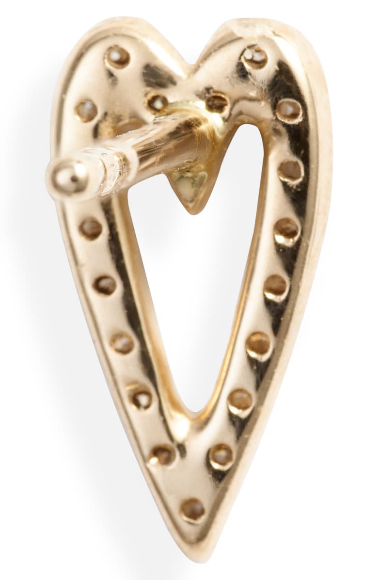 Bony Levy Diamond Open Heart Earrings, Alternate, color, 