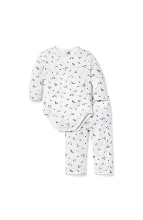 Janie And Jack Baby Woodland Friends Wrap Matching Set In Yellow