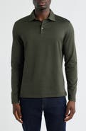 Robert Barakett Luciano Long Sleeve Twill Polo