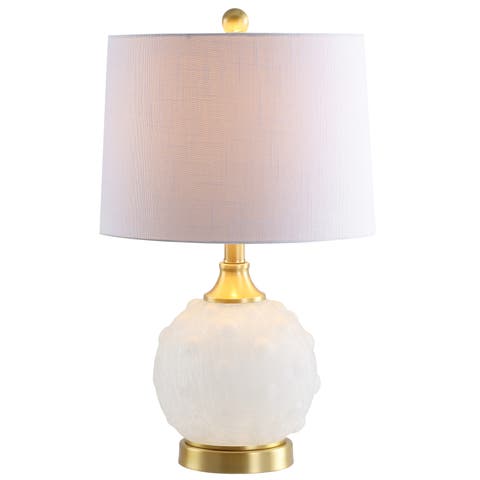 Ilsa Dotted Glass/Metal LED Table Lamp