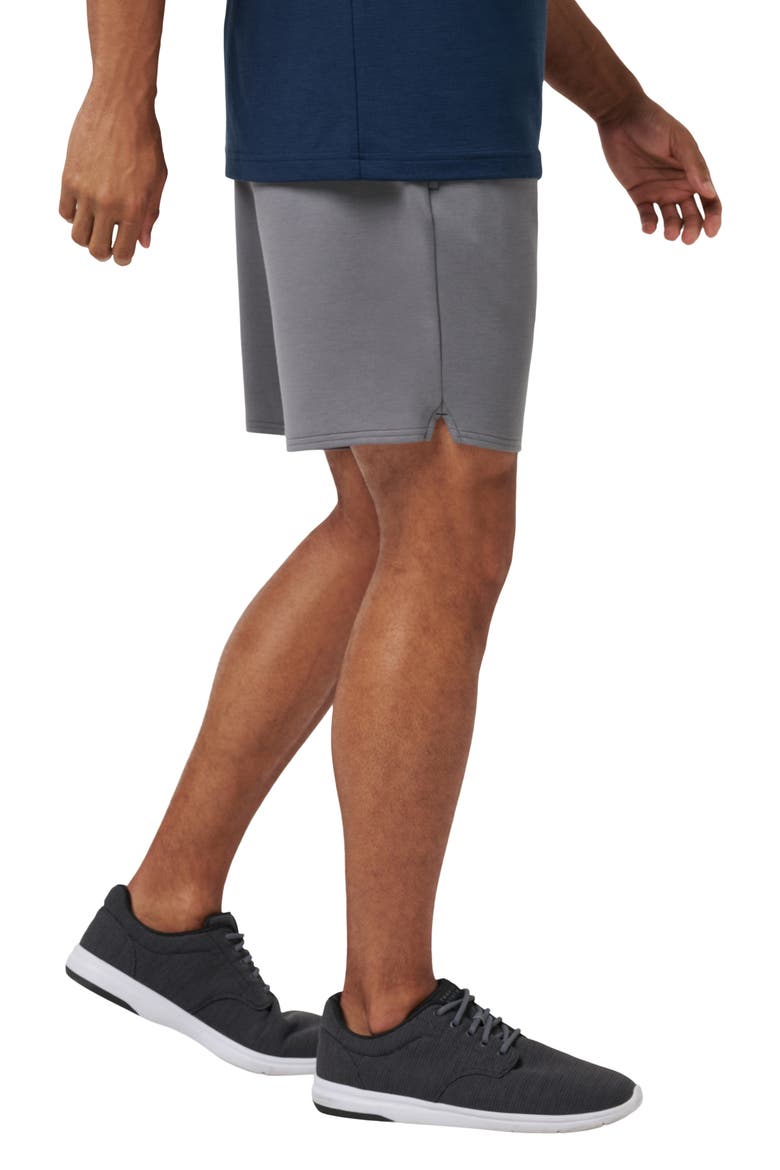 Fibercloud Drawstring Shorts, Alternate, color, HEATHER GREY