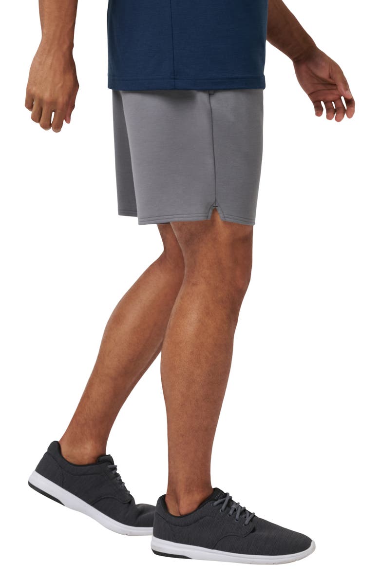 TravisMathew Fibercloud Drawstring Shorts, Alternate, color, Heather Grey
