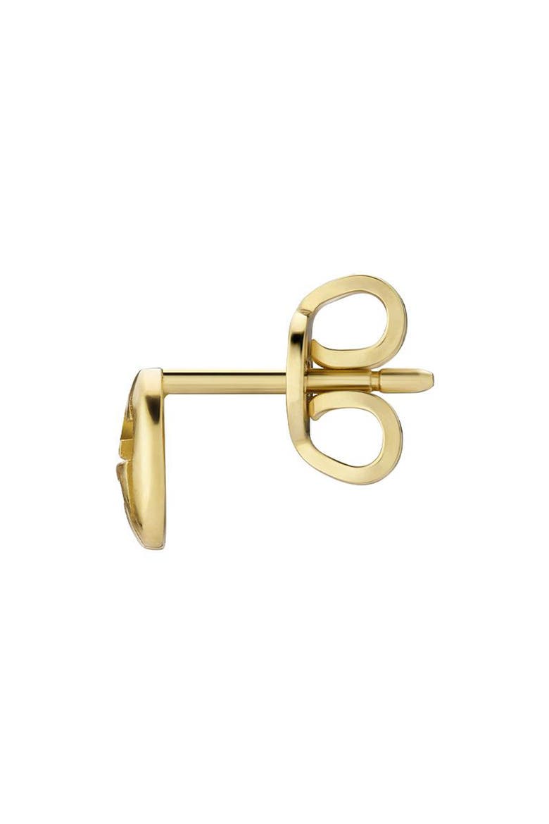 Interlocking G Stud Earrings, Alternate, color, GOLD