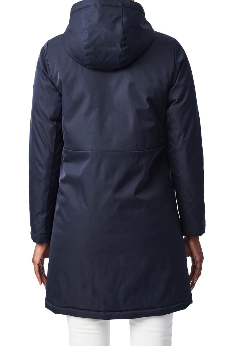 Hooded Windproof & Water Resistant Insulated Raincoat, Alternate, color, SPACE