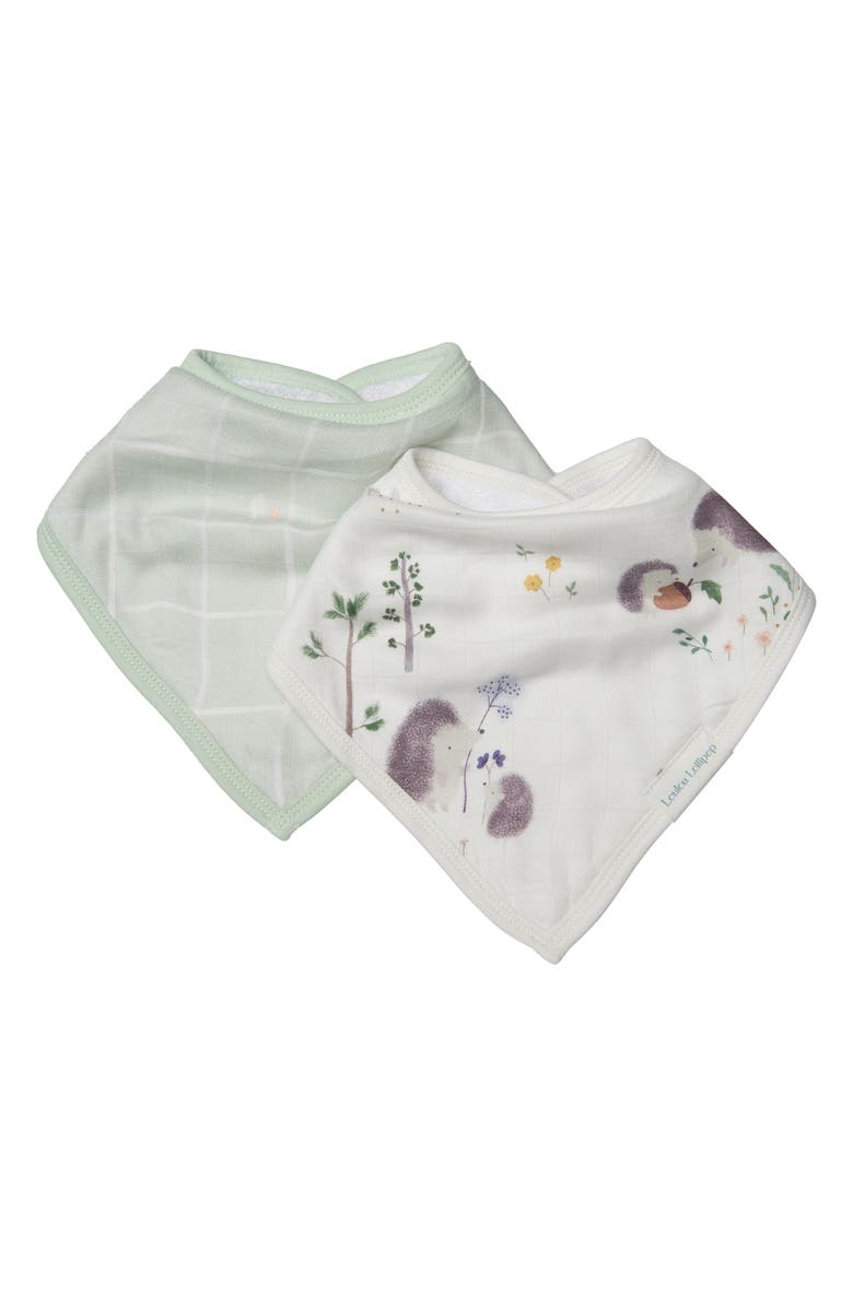 Loulou Lollipop Assorted 2-Pack Muslin Bandana Bibs, Main, color,