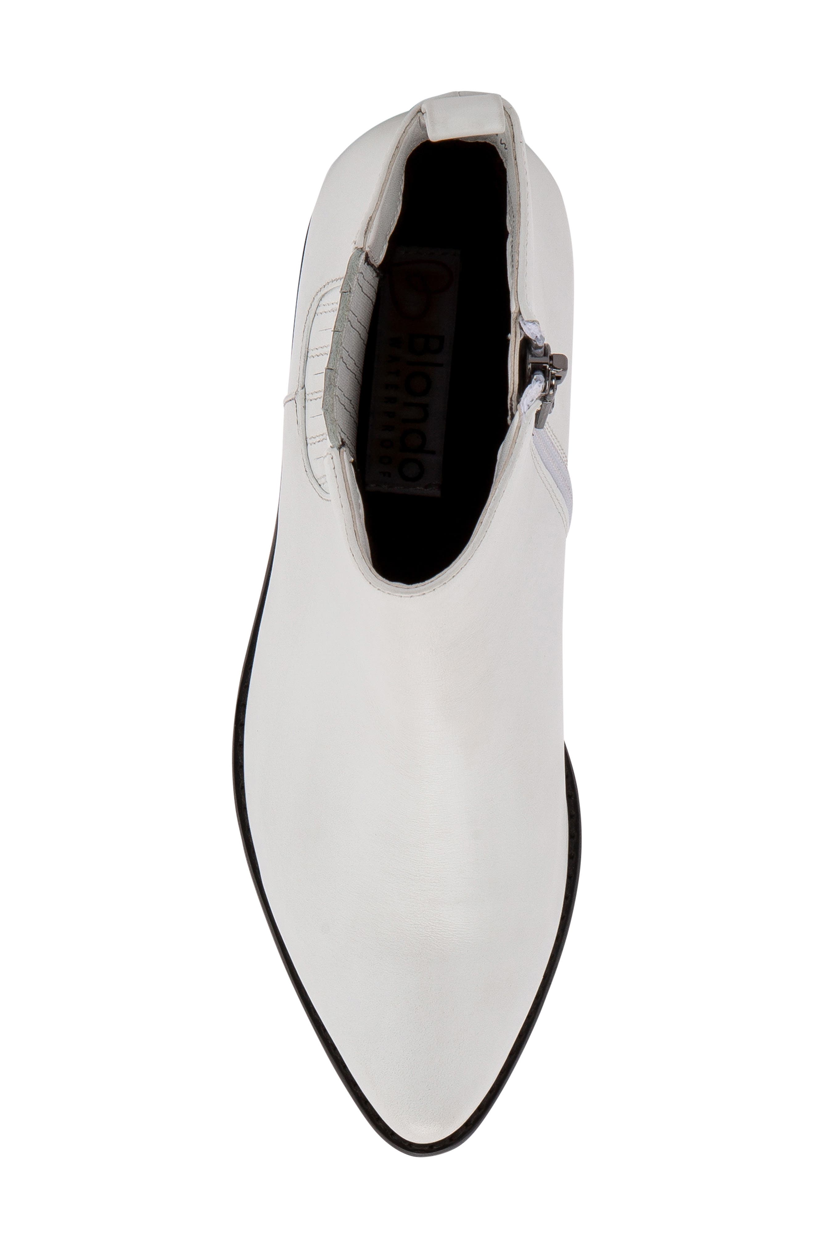 Elvina Waterproof Bootie, Alternate, color, WHITE LEATHER