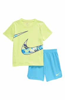 Nike Kids' Cotton Blend Graphic T-Shirt & Shorts Set
