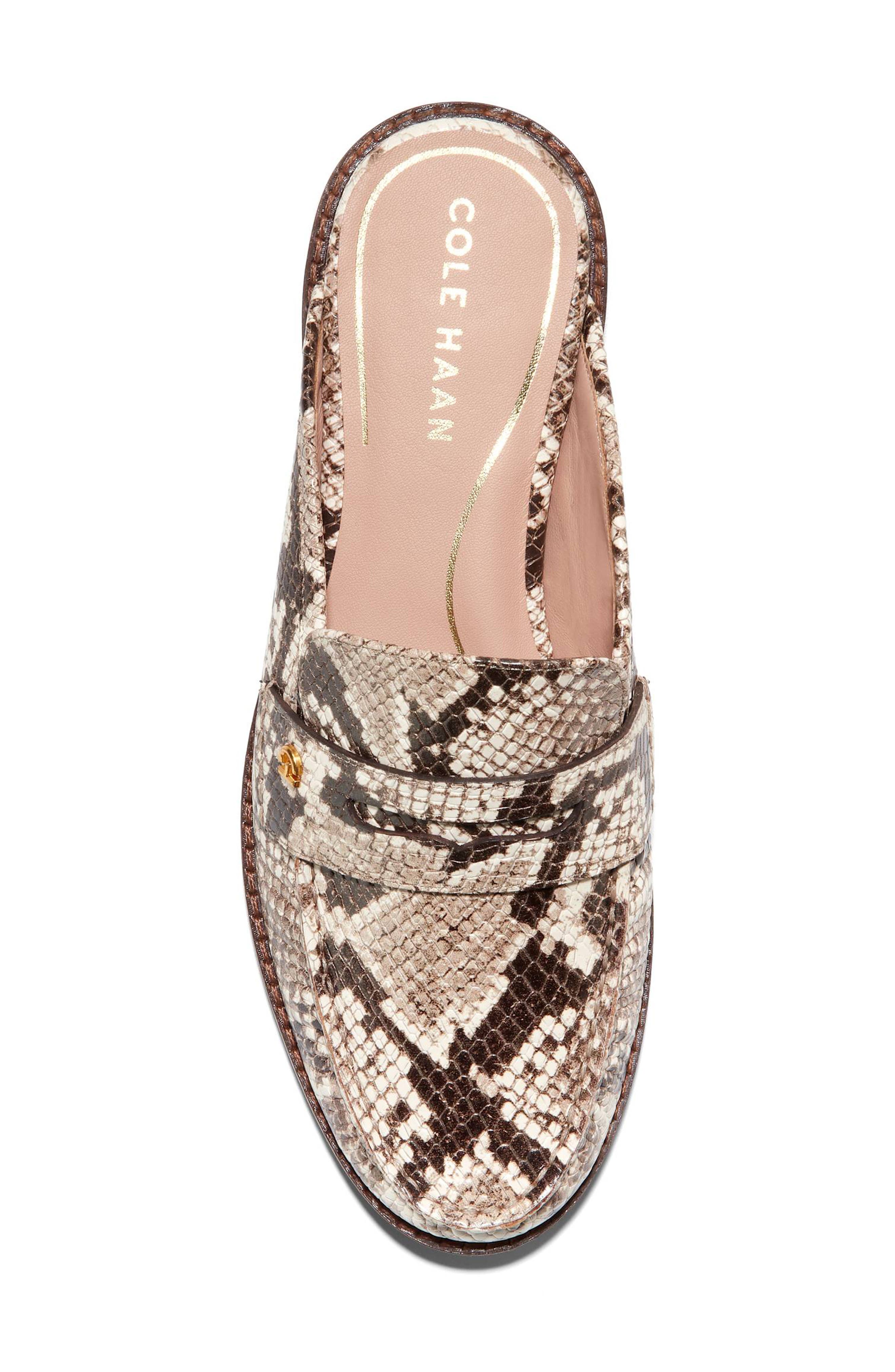 Cole Haan Lux Snakeskin Embossed Mule, Alternate, color, 