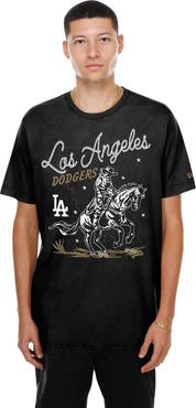 New Era Men's New Era Black Los Angeles Dodgers Injection Lifestyle Urban Ranchwear T-Shirt