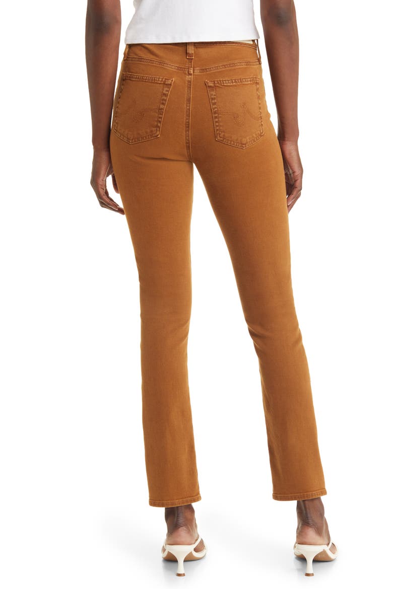 Mari Slim Ankle Straight Leg Jeans, Alternate, color, SULFUR TREE BARK