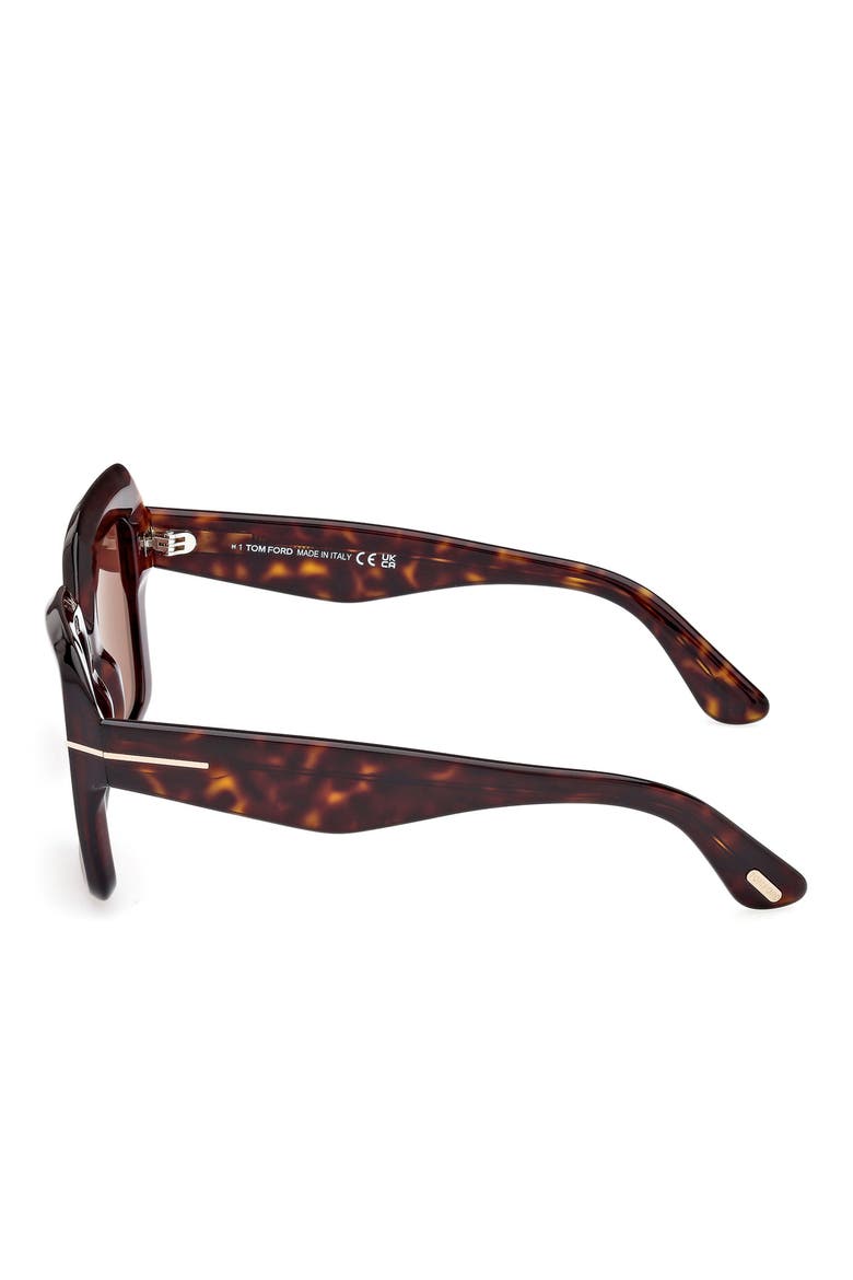 Esme 50mm Square Sunglasses, Alternate, color, DARK HAVANA / ROVIEX