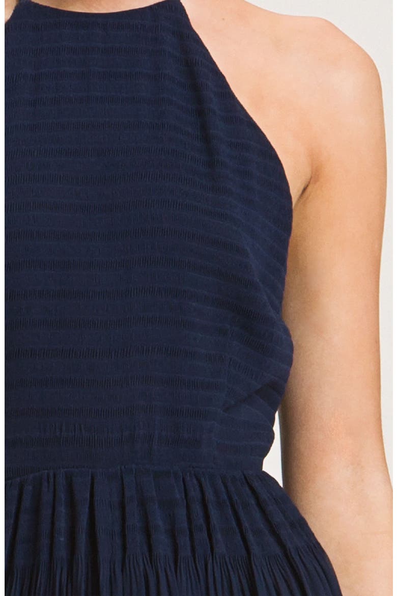 Sheer Overlay Halter Maxi Dress, Alternate, color, NOCTURNAL
