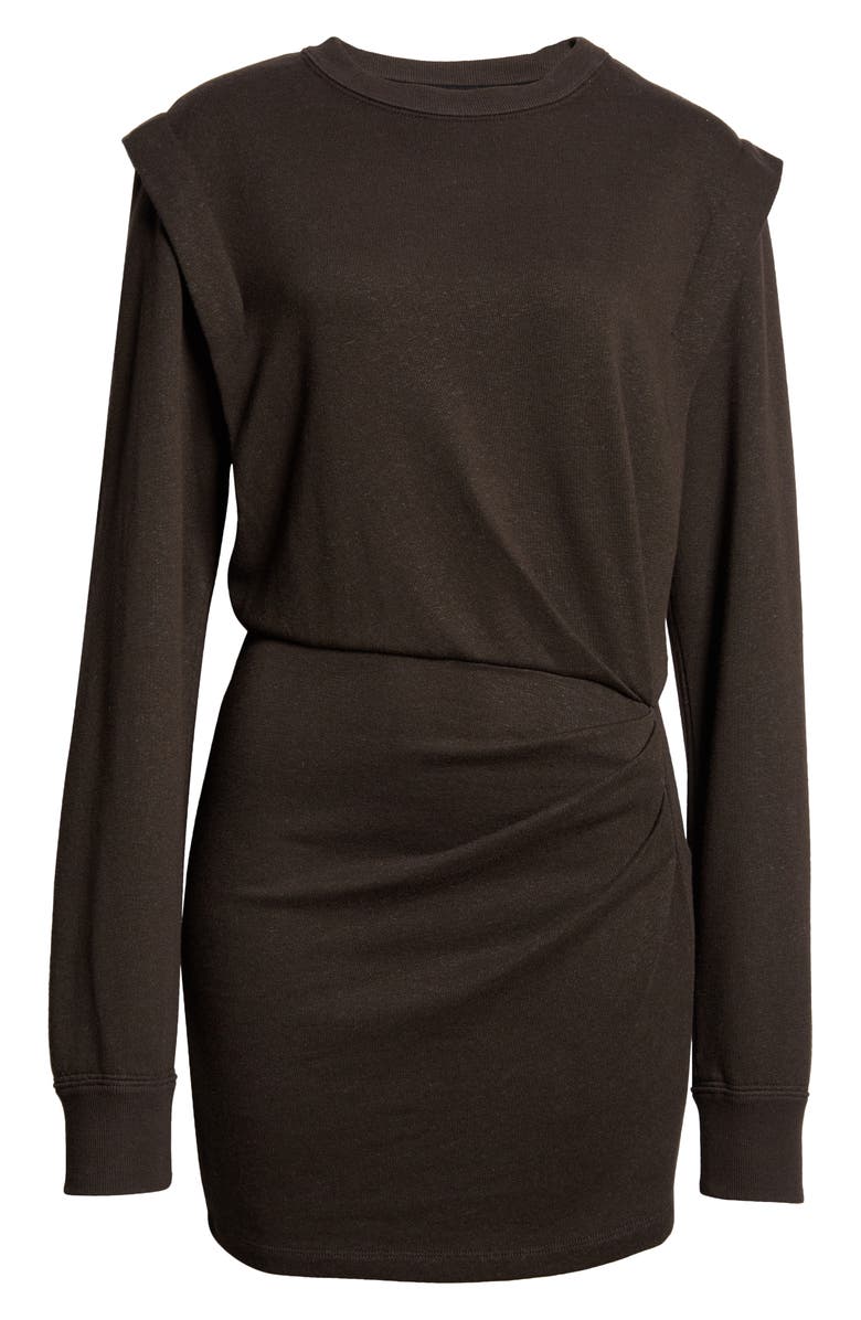 Isabel Marant Étoile Michaela Ruched Long Sleeve Sweater Dress, Alternate, color,
