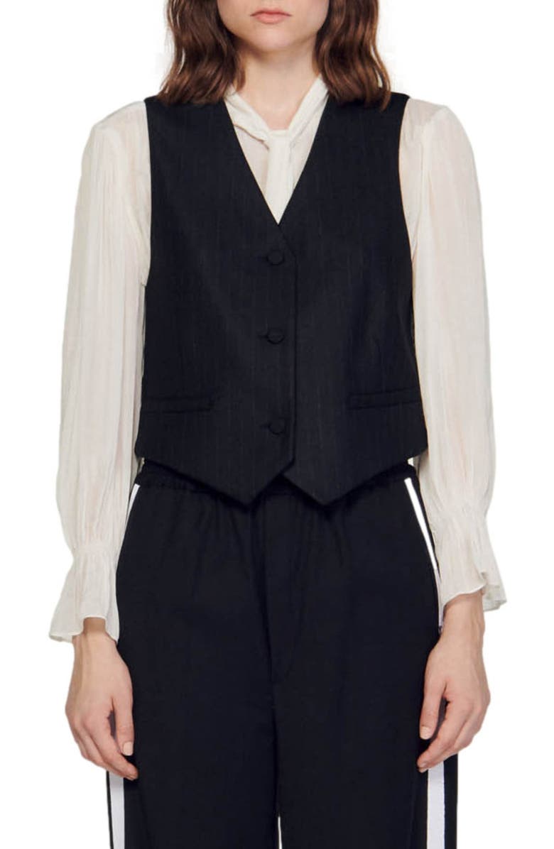 SANDRO Zanny Vest, Main, color, 