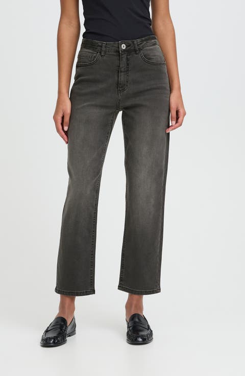 Ankle Straight Jeans
