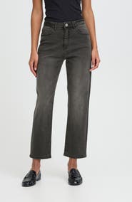 ICHI Ankle Straight Jeans