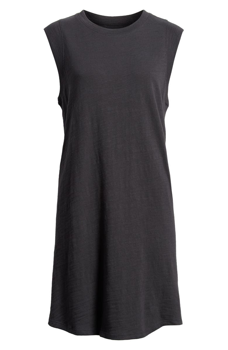 Faherty Sunwash Muscle Slub Organic Cotton Minidress, Alternate, color, Washed Black